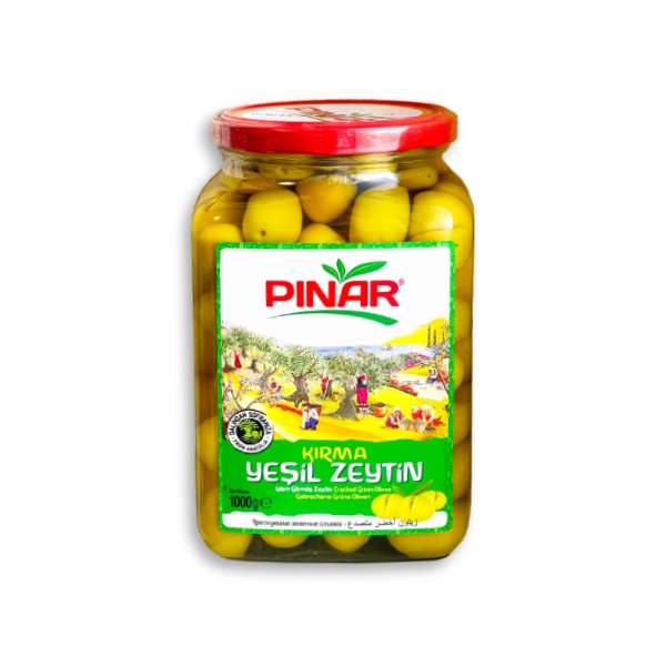 Pinar 割れたグリーンオリーブ 1000g